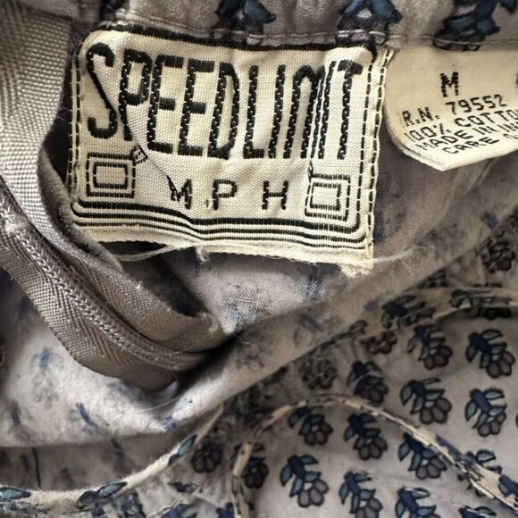 Vintage Speedlimit MPH Spaghetti Strap Dress Women's M Blue 90's Floral - Picture 3 of 9